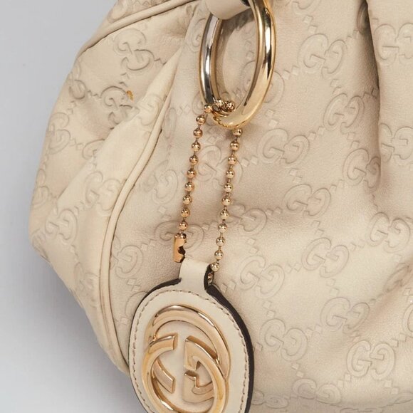 Gucci White Guccissima Leather Medium Sukey Tote Bag - Picture 5 of 12